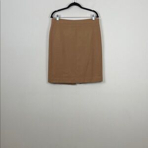 J Crew The Pencil Skirt Career Carmel Brown Classic Women's 12 Lined Skirt
